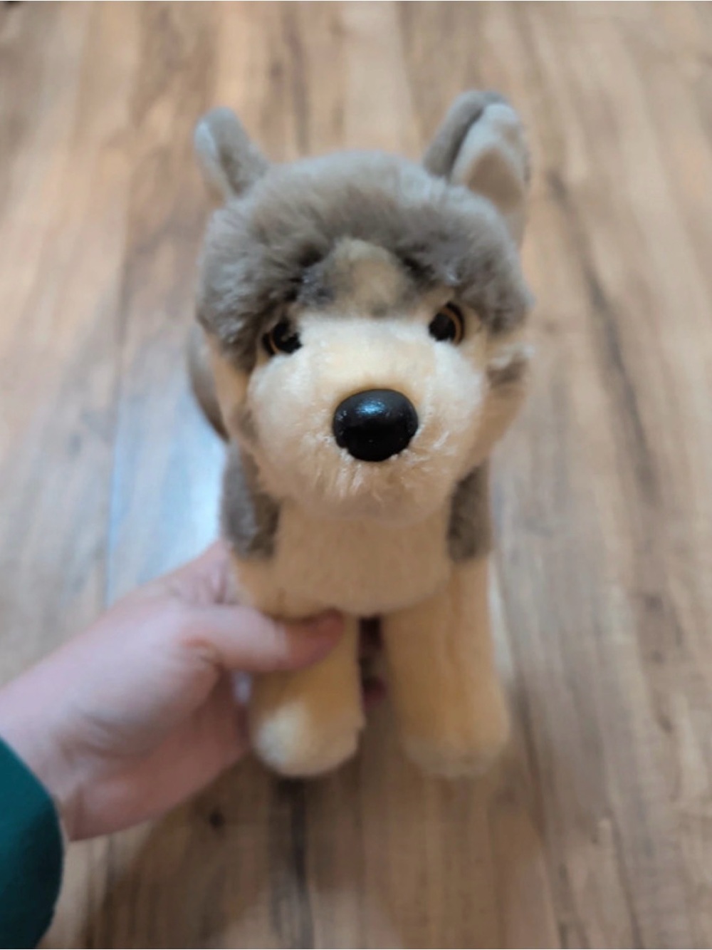 Douglas Plush Husky Puppy Stuffed Animal - Gray & Cream Cuddly Toy rare